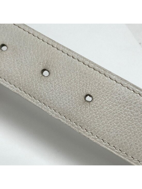 Hermes Logo Belt Leather White main image 4